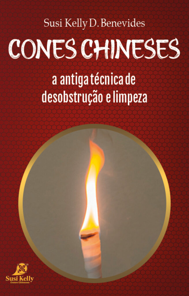 Livro Cones Chineses a antiga técnica de desobstrução e limpeza, autora Susi Kelly Benevides- a nova edição foi em 2022, com edição independente. a autora mostra resultados da aplicação do Cone em Vidro no ouvido
