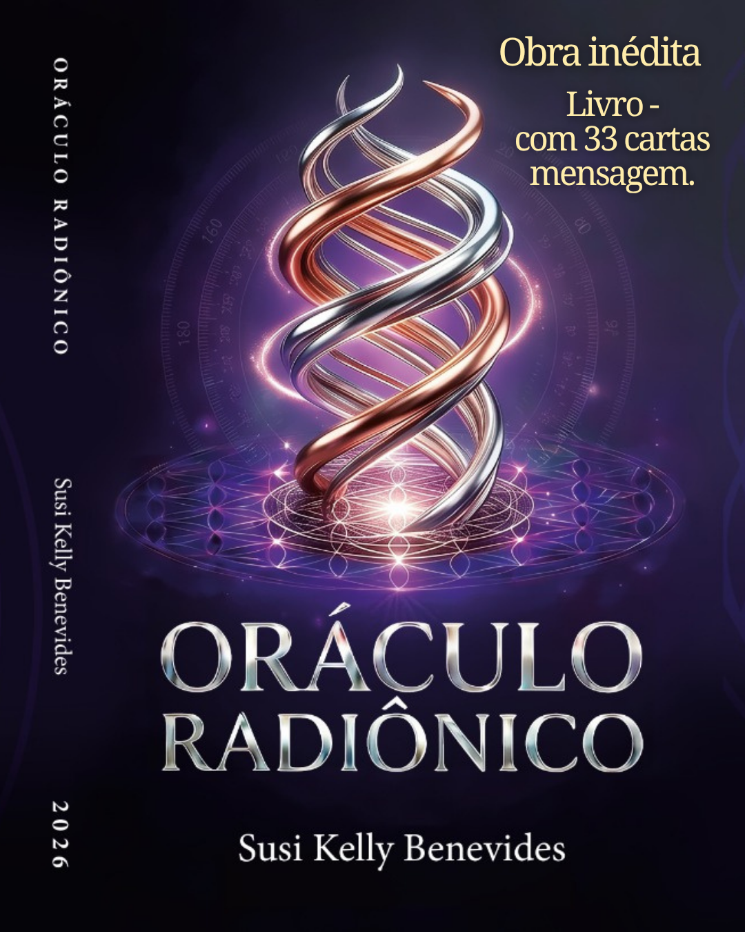 capa do livro Oráculo com 33 cartas /mensagem